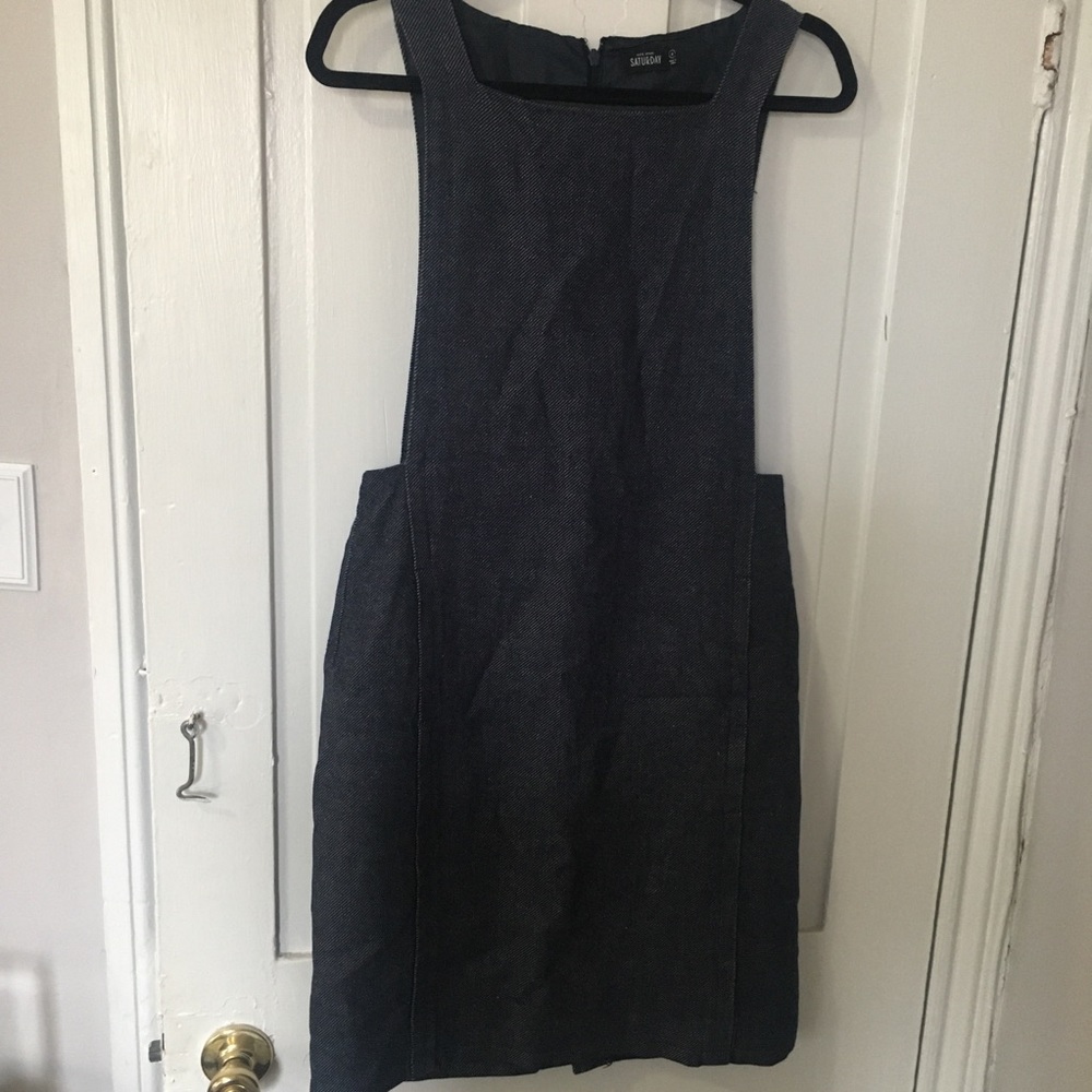 Denim apron dress